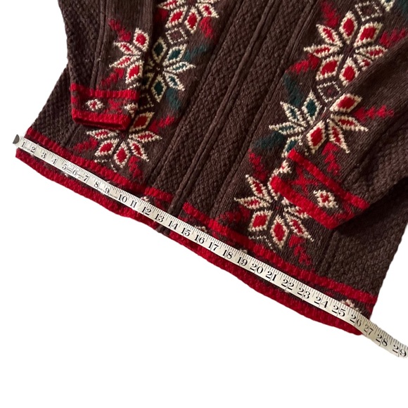 Lane Bryant 100 Wool Winter Cardigan Holiday Sweater size 18/20 GORGEOUS - Picture 8 of 15